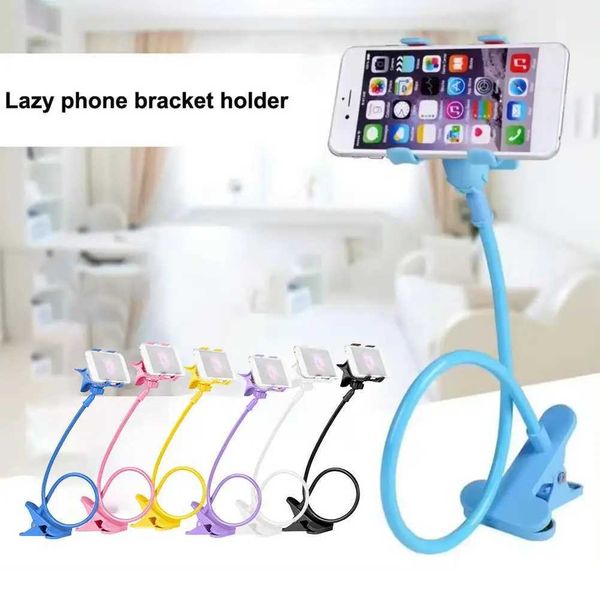 Cell Phone Mounts Holders 360 Clip Mobile Stand Portable Flexible Bed Base Lazy 75cm Smartphone Desktop Stan H241015