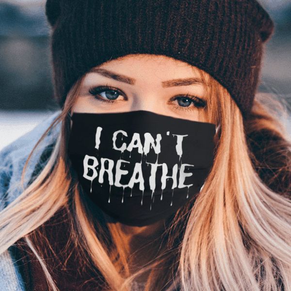 Reusable Sport with Activated Carbon I Can&#039;t Breathe Face Mask FY9125