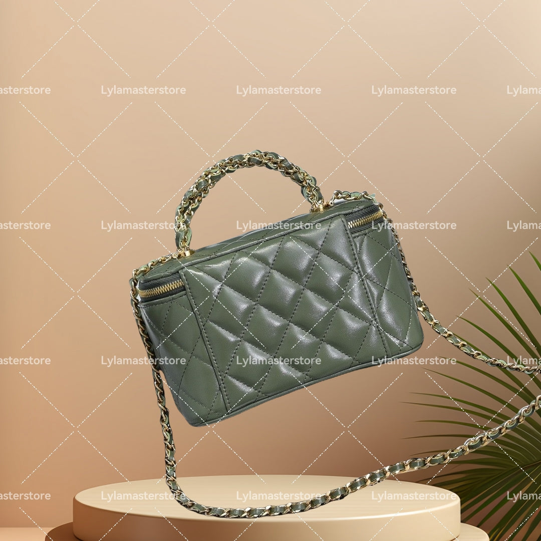 Master quality luxury cosmetic bag wallet card holder cosmetic case messenger bag handbag key bag card holder coin bag men&#039;s genuine leather sh