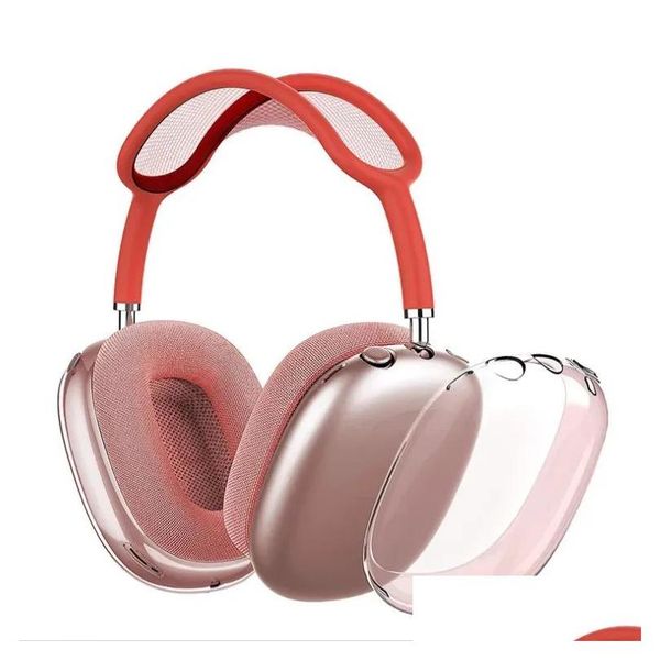 Earphone Accessories For Apple Max Anc Bluetooth Headphone Tpu Solid Sile Waterproof Protective Case Airpod Maxs Active Noise Ot6V3