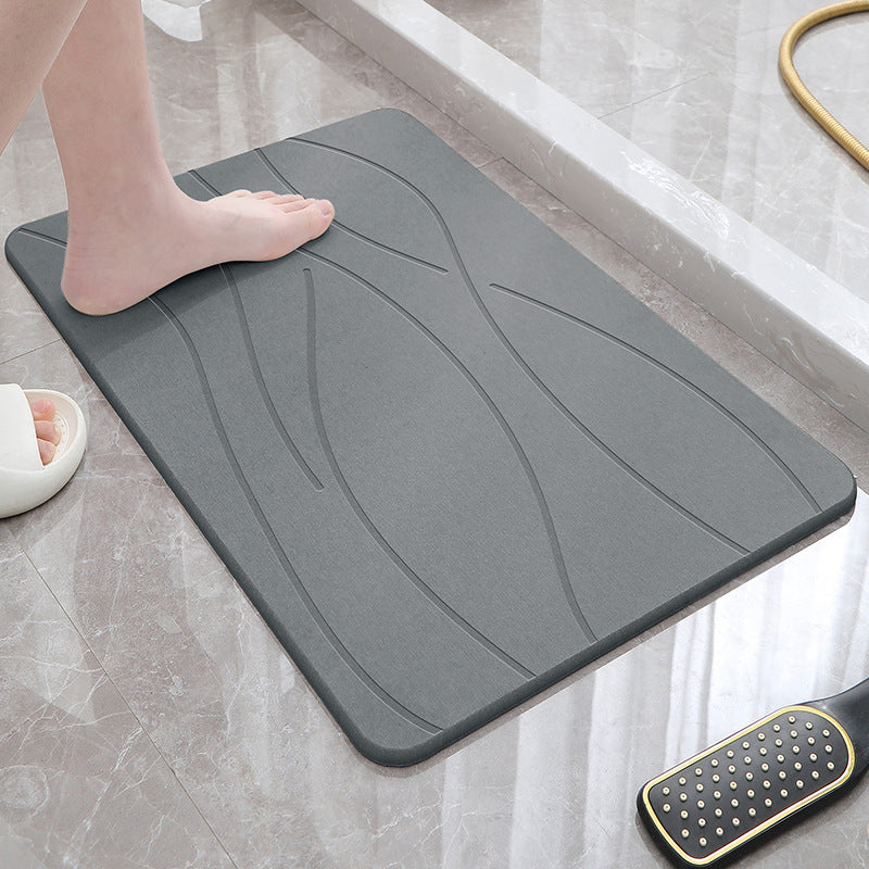Bathroom Floor Mats Strong Water Absorption Hard Diatom Mud Household Toilet Door Quick Drying Non-slip Mats