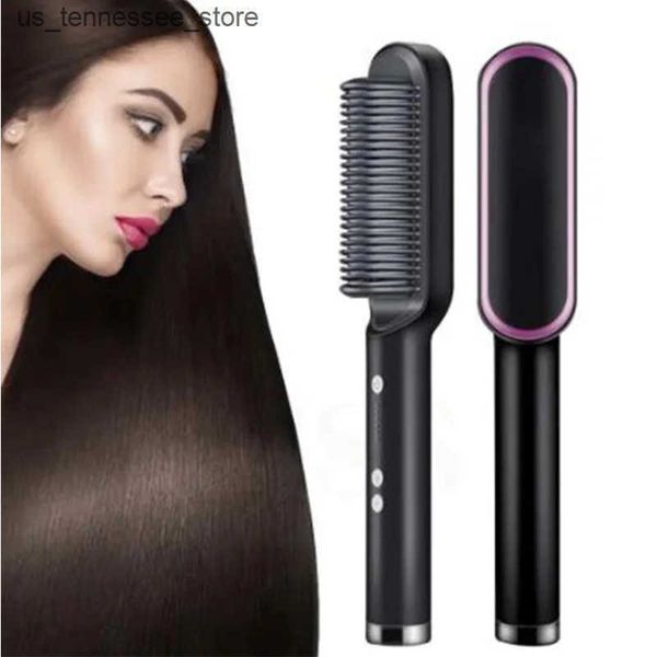 Hair Curlers Straighteners Hair straightener comb Negative ion anti-ironing hair straightener brush Electric hair straightener comb styling