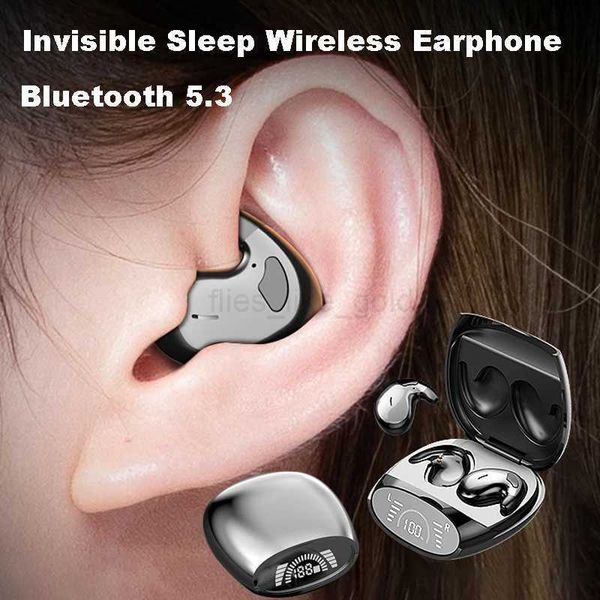 Sleep Invisible Earbuds Tiny Mini Headphones Hidden Noise Cancelling TWS Wireless Headsets Sports Stereo Bluetooth 5.3 EarphoneM240711