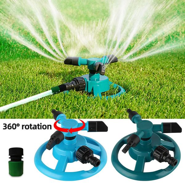 Watering Equipments 360 Degree Automatic Rotating Garden Lawn Water Sprinklers System Quick Coupling Nozzle Irrigation Supplies 231019