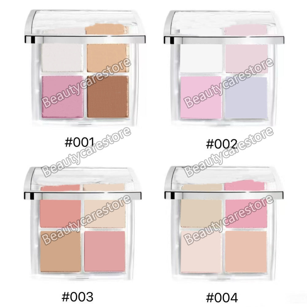 Market Top Quality New Version 2025 Luxy Brand Highlighter Palette Face Makeup 4 Colors Glow Face Palette Illuminating Highlighter Blush