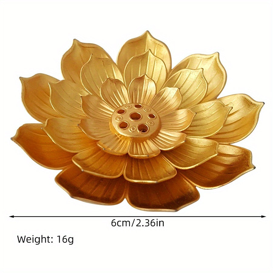 TEMU -layer For Lotus , Metal Incense Stove For Home, Office, Hotel, Decor, Beautifies Home Decoration, Room And Tabletop Accessory, Enhances Home