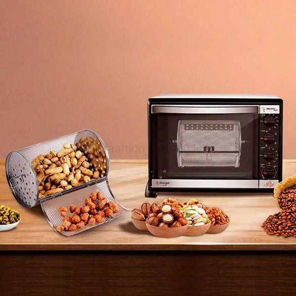 Grelha de aço inoxidável Grila de acampamento ao ar livre Utensílios de cozinha de piquenique para piqueniques Peanut Baking Nuts Kitchen To