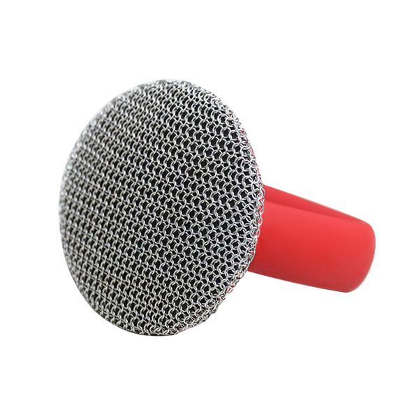 Sponges Scouring Pads Household Griddles Grills Frying Pans Cast Iron Scrubber Skillet Non Scratch Kitchen Chainmail Cleaning Brush With Han