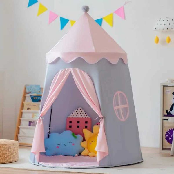 Large Teepee Tent for Kids Folding Toy Tent Children Play House Princess Castle Children Outdoor Gifts Toys Tent Castle X250210