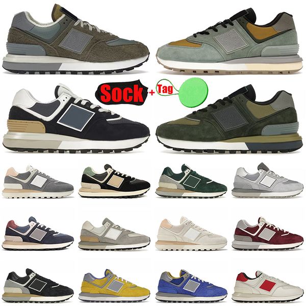 Top Fashion New Mens Women Casual Shoes Legacy Stone Island Light Green Sea Salt Natural Indigo Angora Designer Sneakers Platform Outdoors T
