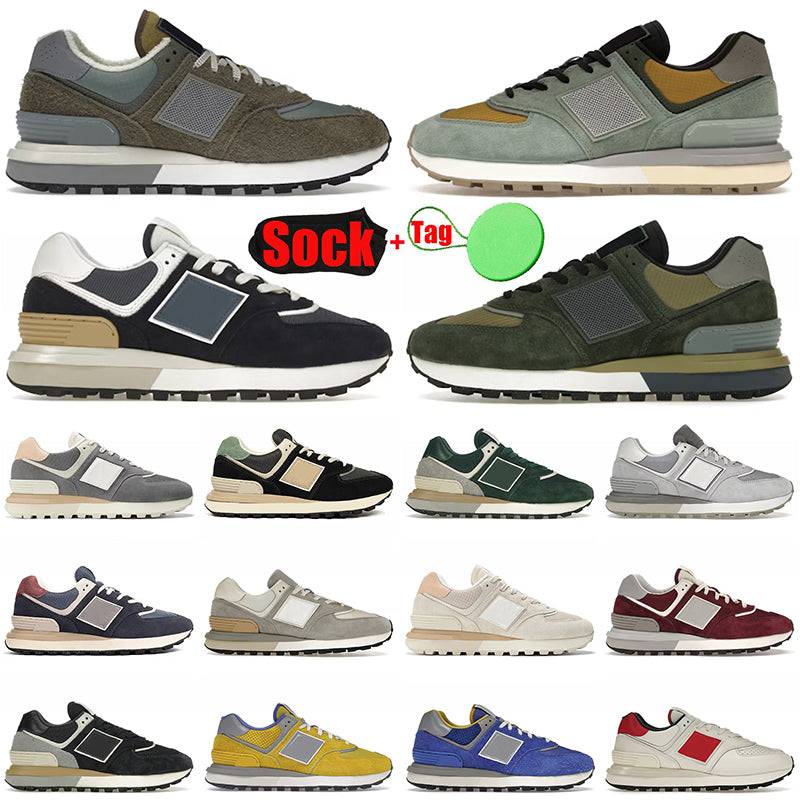 Top Fashion New Mens Women Casual Shoes Legacy Stone Island Light Green Sea Salt Natural Indigo Angora Designer Sneakers Platform Outdoors Trainers