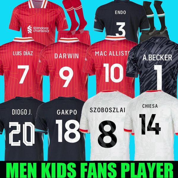 24-25 Chiesa soccer jerseys 2024 2025 Camiseta men kids kit short sleeve football shirts maillot de foot home red away third fans version pl