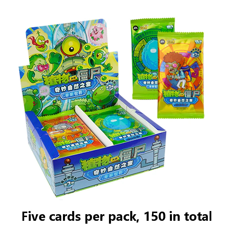 Plants Vs Zombies Genuine Game Card Third Installment Future World Series Animation Game Peripheral Collection Card Collectible Bulk Stock Kids Birt