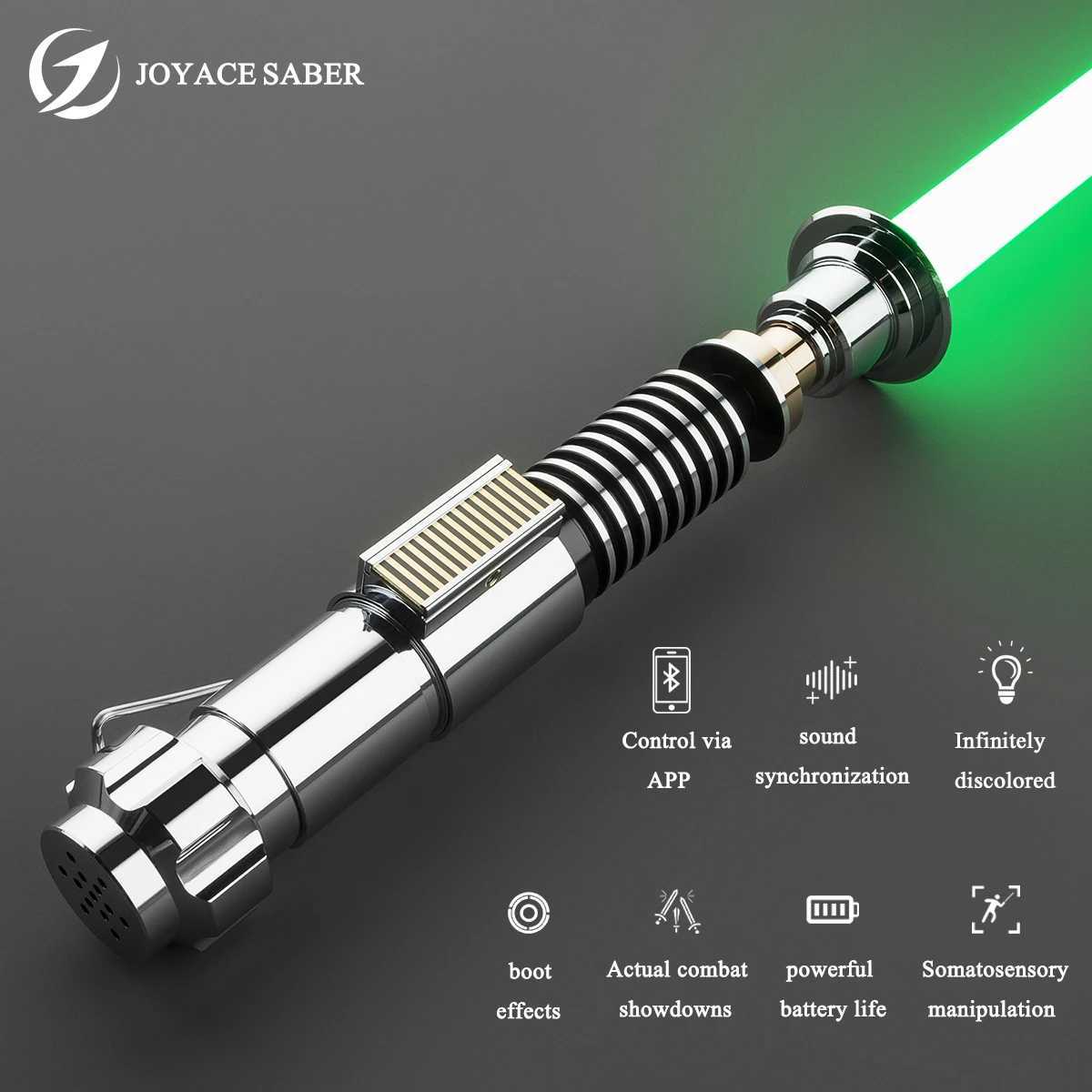 JOYACESABER Luke Lightsaber Smooth Swinging Xenopixel 3.0 Laser Sword with 34 Font Bluetooth Heavy Duel Pixel Sabre Toy W241218