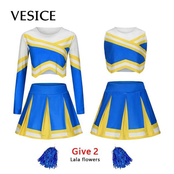 Cheerleading uniform summer childrens vest print ultra-thin suitable for sports children cheerleading uniform set role-playing setW250121
