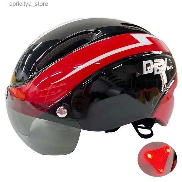 Cycling Helmets Cycling Helmet Men Women D Light Helmet Road Mountain Magnetic ns Bike Helmet For Riding Bicyc Sports Skateboard Scooter L48