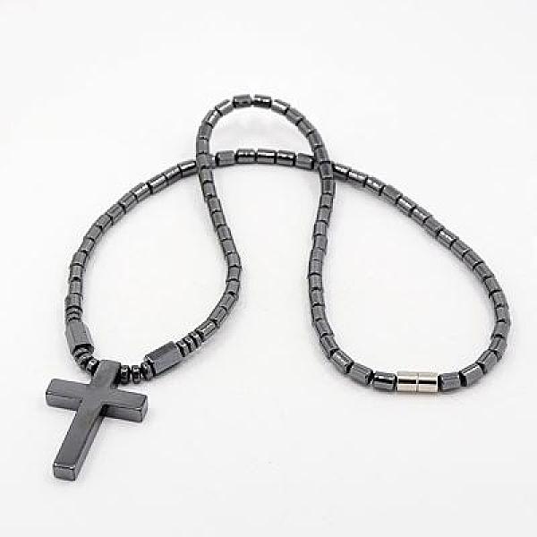 Collares de hematites sintético magnéticos de moda