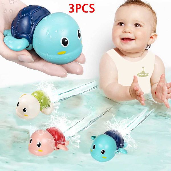 Baby Bath Toys 3 baby bath toys cute swimming turtles clocks water games inflatable toys for children kindergarten swimming pool toys for ch