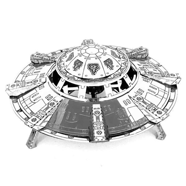 3D Metal Puzzle UFO DIY Handmade Space Exploration Spacecraft Assembly Model Jigsaw Puzzle Toys For Adult Kids W250117
