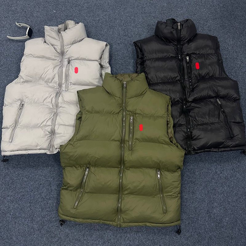 Designer Winter gilet men polo vest designer down jacket luxury man woman feather filled material coat embroidered warm outerwear jackets pop couple