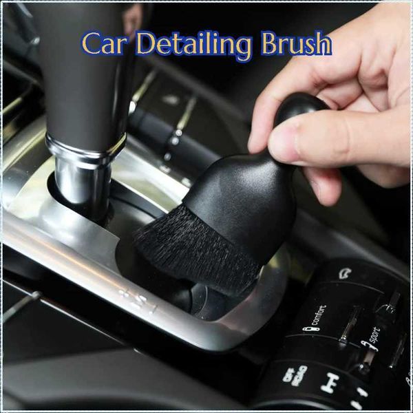 2Pcs Car Detailing Brush Soft Bristles Detailing Brush Dusting Tool for Dashboard Air Conditioner Vents Leather Scratch Free Y240902