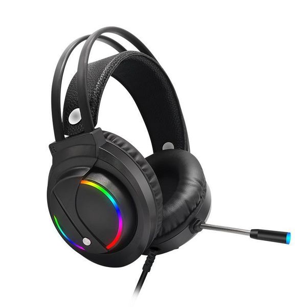 K1 game headset anti-noise computer chicken headset headset desktop notebook e-sports CF-LOL game headset heavy bass RGB