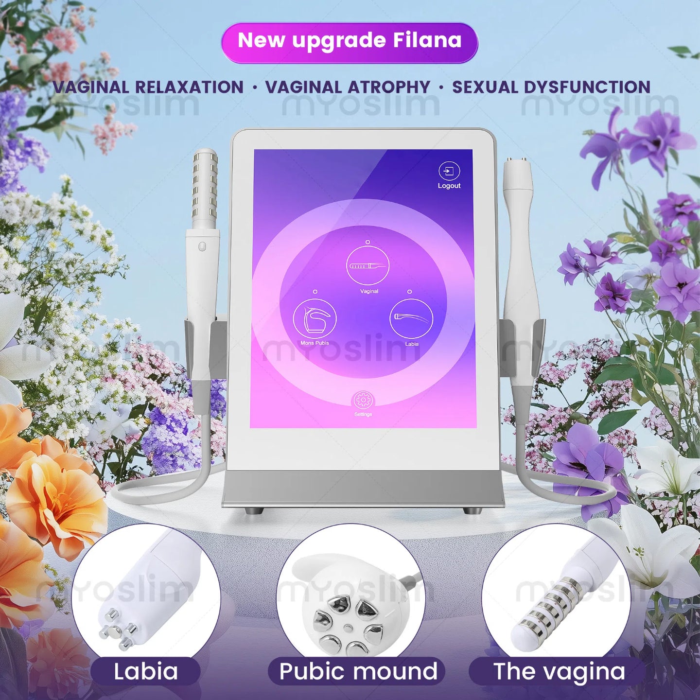 Portable Venus Vaginal Tightening Machine Fiore Massage Irritation Tightening Vaginal Care Device Postpartum repair