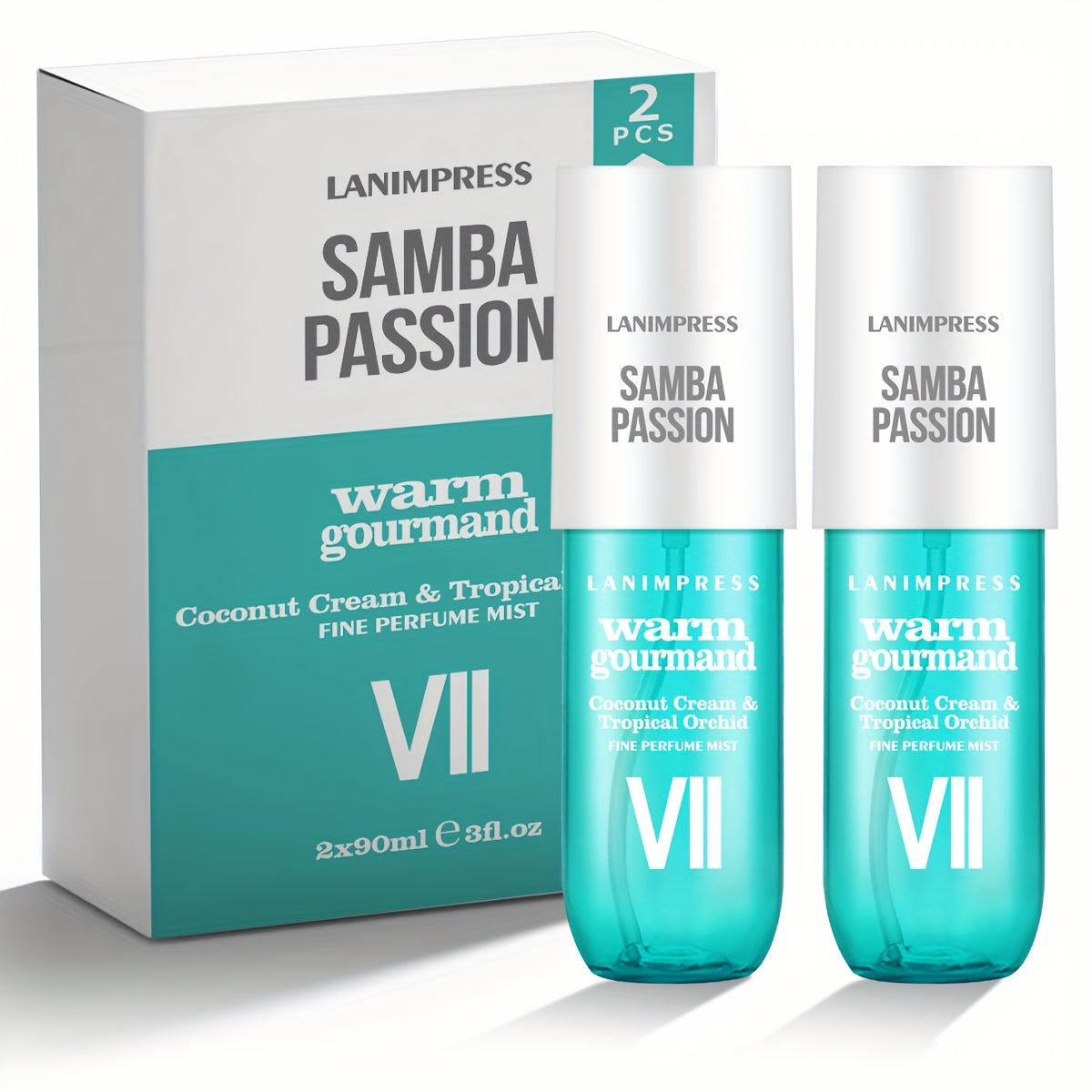 TEMU Passion Fine Perfume Mist Set, 2 Perfumes Gift Box, Long-lasting Warm Fragrance Of & Holiday Gifts, Dating, Daily Life, Parties