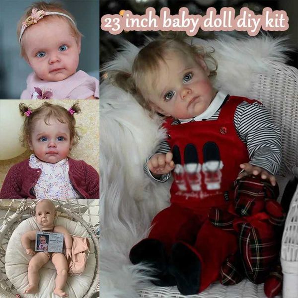 Dolls Doll Kit for 23inch Maggi Popular toy Baby Kits Soft Touch Fresh Color Vinyl Kit Unfinished DollL24731
