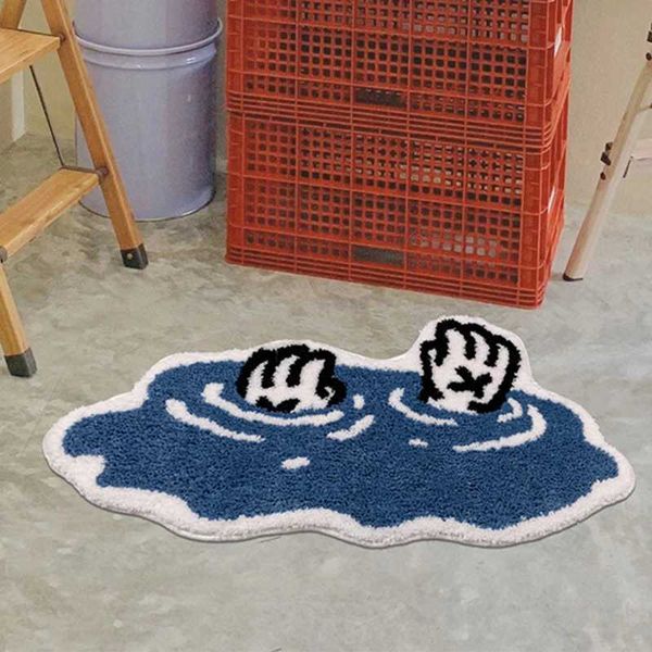 Bedding carpet bedding carpet life Ro decoration cute cartoon area carpet soft and thick fluffy floor mat Y240102