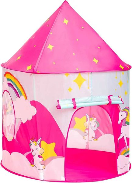 Child Pink Princess Playhouse Tent for Girl unicorn Castle Play Tent for Kids Boys Pop Up Folds Tent Toy for Indoor and Outdoor X250210