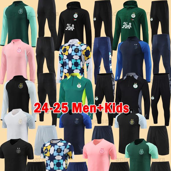24 25 Algerie Tracksuits MAHREZ 2023 2024 Algeria Football Shirts SLIMANI ATAL BENNACER Long sleeve Hoodie Soccer Sets kids kits