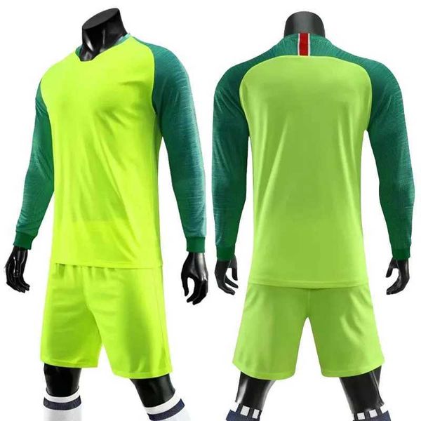 New Boy Soccer Long Seves Jersey Definir Men Uniformes de Treinamento de Futebol Criança Mulheres Testeiras de Futebol Sports Sportsxj250110