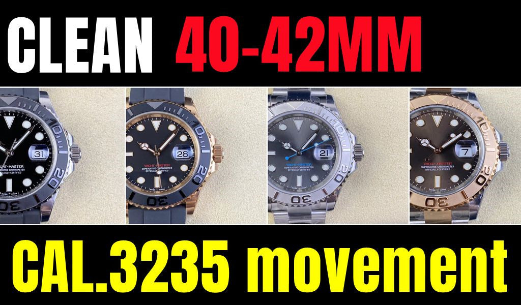 Clean Factory Watches Yacht Watch Designer Mens 3235 Fully Automatic Mechanical Movement Waterproof 100 Meters Sapphire Mirror 40mm