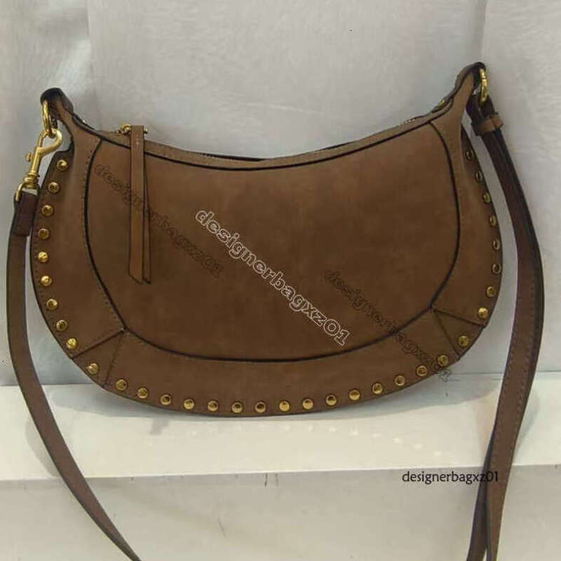 Isabel Marantsneakers Designer Tote Bag Women Isabel Marat IS French Retro Rivet Classic Half Moon Bag Shoulder Bag Fashion Handbag Sac Sacoche Homm