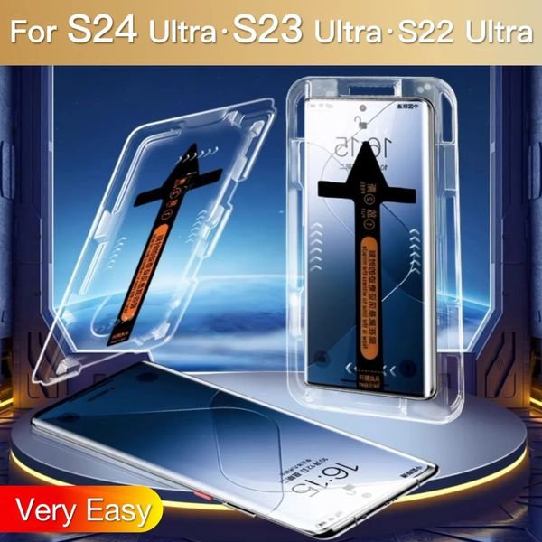 For Samsung Galaxy S24 S23 S22 Ultra Tempered Glass Explosion-proof Screen Protector Glass Protective Film with Install Kit