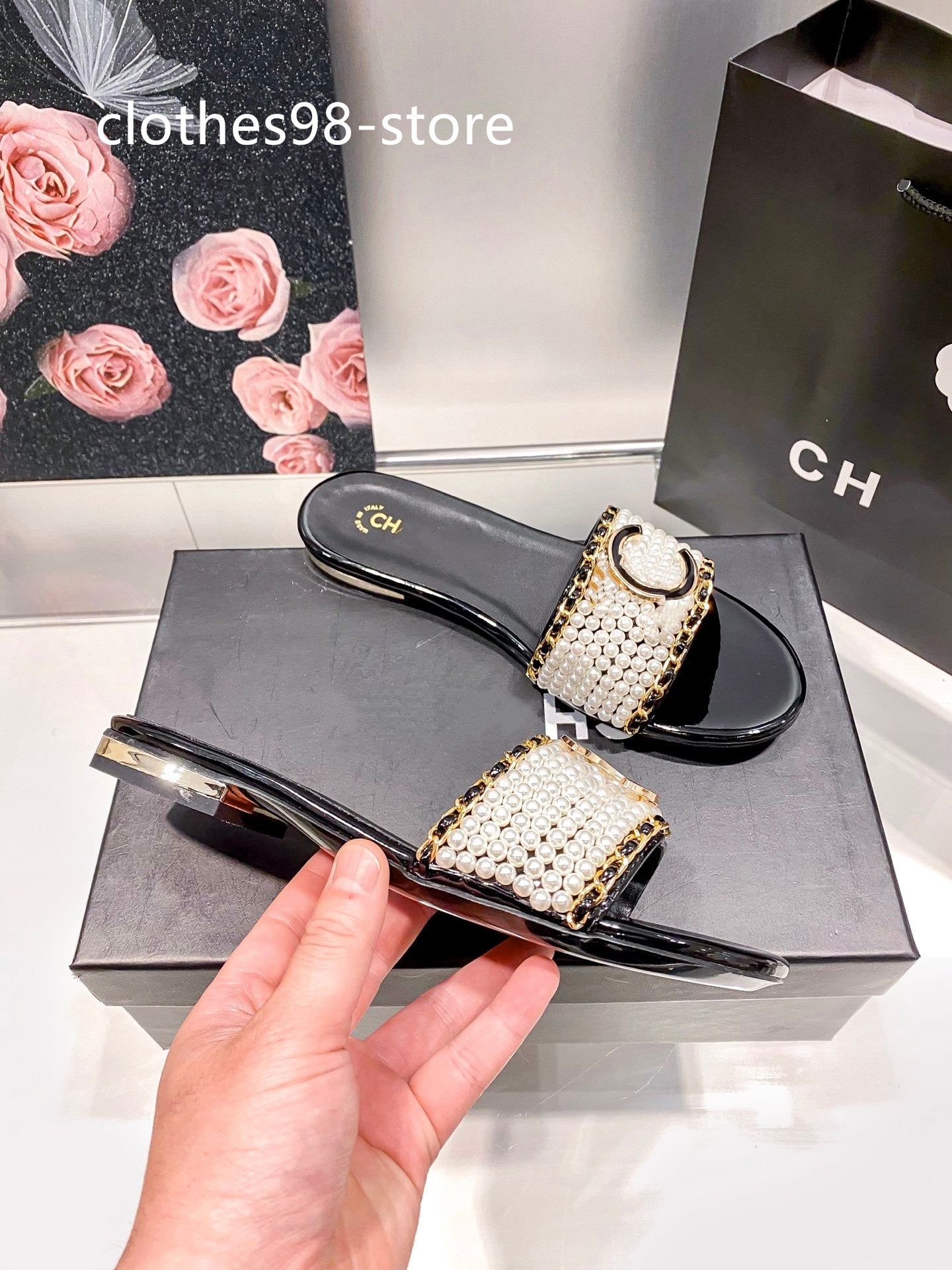 Women Sandals Designer Slippers Fashion Luxury Slide Letter Slide Rubber Leather Flat Shoes Summer Beach Bath Slippers Brown Fashion Classic Retro