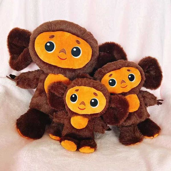 18-23cm Cute Cheburashka Monkey Plush Toys Animal Monkey Dolls Popular Movie Character Adorable Gifts For Kids Birthday Gift M250210