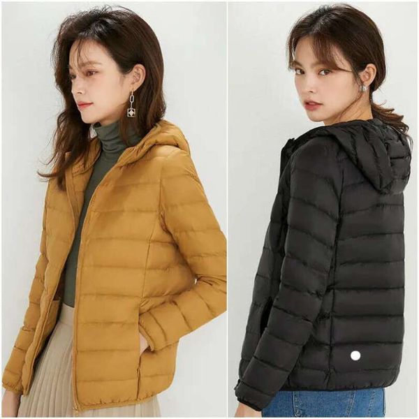 LULUSLEMONS Outfit Yoga Outdoor Jackets&Hoodies Women&#039;s Down Parkas Long Sleeve Jacket Tops Ladies Outerwear Coats Winter Thick Coat Ca