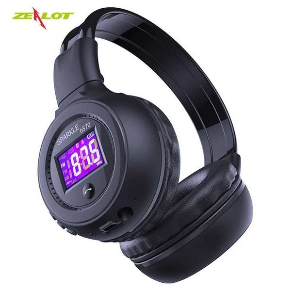 ZEALOT B570 phone Wireless set Hifi Stereo Bass LCD Sn Micro SD Card MP3 AUX Play With Microphone Z250210