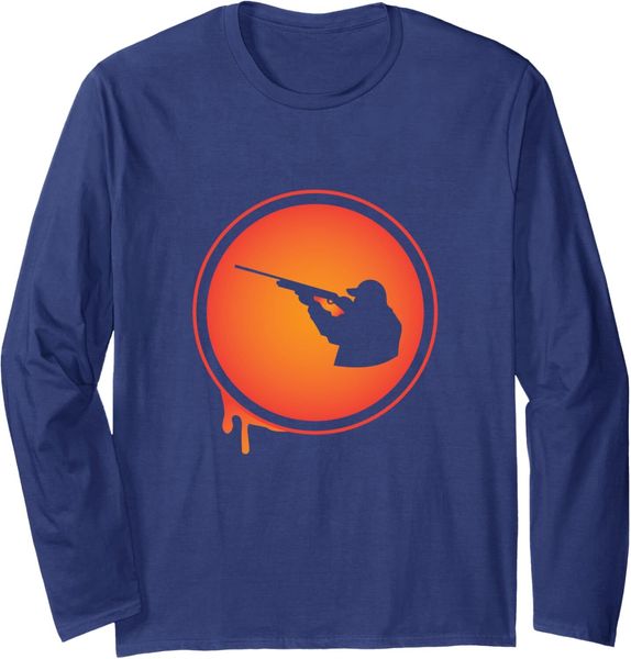 Long Sleeve Shirts for Men sweatshirt Clay Skeet Shooting Target Pigeon TrapFunny Gift Long Sleeve Tee Streetwear Casual tops