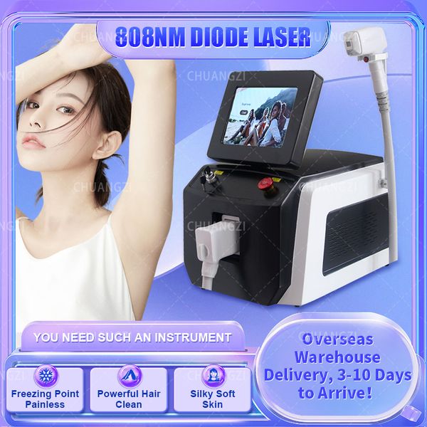 2024 Factory 808nm Beauty Items Price Summer Ice Platinum Triple Wavelength Diode Laser 808 Hair Removal Machine Home use or Salon Hair Remo