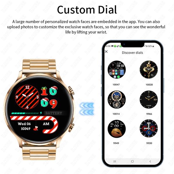 LIGE Smart Watch Women Men Custom Watch Face Bluetooth Connect Calling Bracelet IP67 Sport Waterproof Smartwatch For Android ios