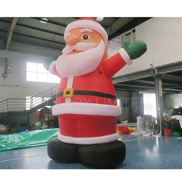 free ship outdoor games activities 6m 20ft big inflatable santa claus Father christmas inflatables balloons for holiday advertising