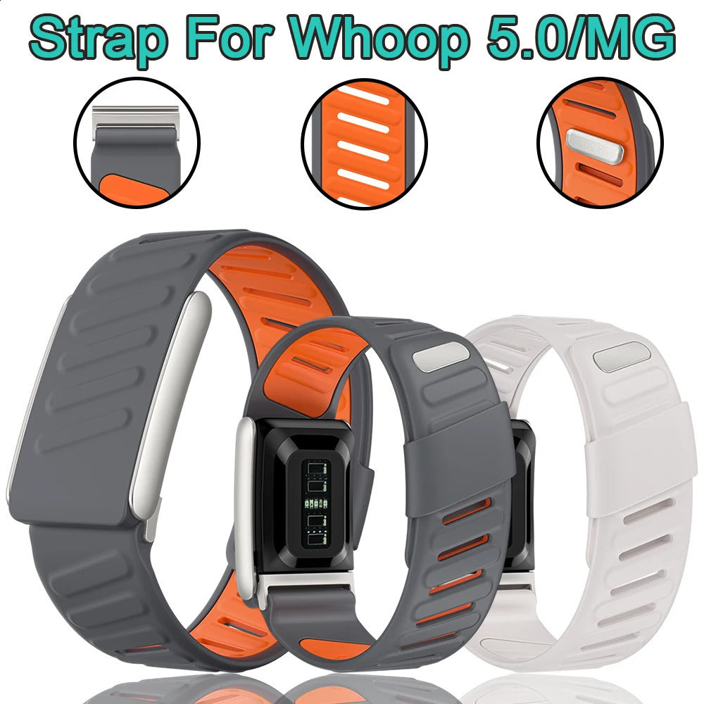 Strap Compatible with Whoop 5.0-MG Heart Rate Monitor Soft Adjustable Bracelet for Whoop 5.0-MG Silicone Band Accessories 250819