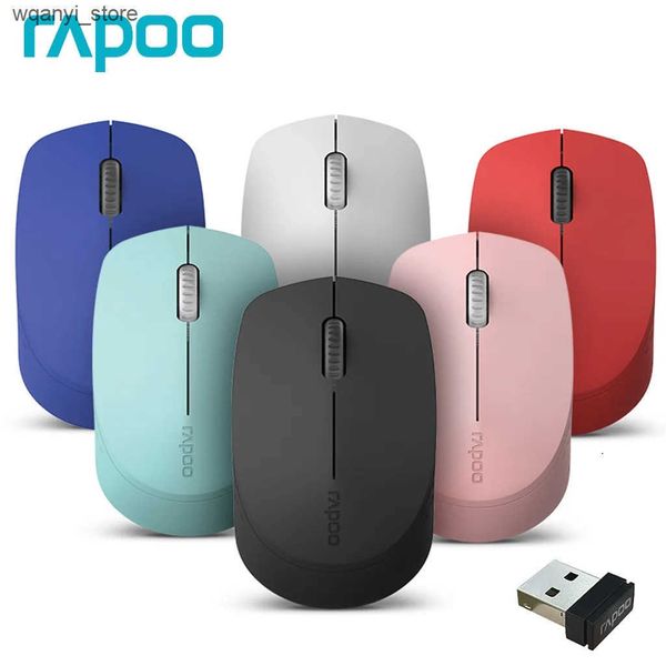 Mice Rapoo M100G Multi-Device Bluetooth Wireless Mouse 1300 DPI Silent 3 Buttons Mute Mice Quiet 2.4G Mouse for Laptop Tablet PC Mac L240910