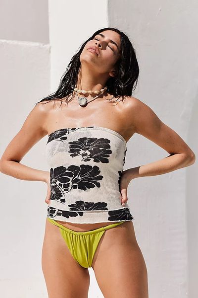 Tanques femininos Camis Designer Clothing Y2K Strapless Summer Summer Ovel Ovel Oble