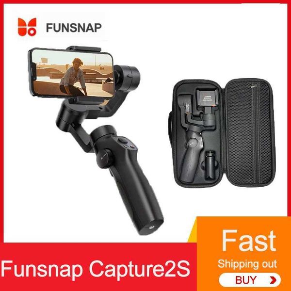 Stabilizers Funsnap Capture 2S Handheld Universal Joint Stabilizer Phone Universal Joint Stabilizer Selfie Stick 3axis Photo Kit Suitable fo