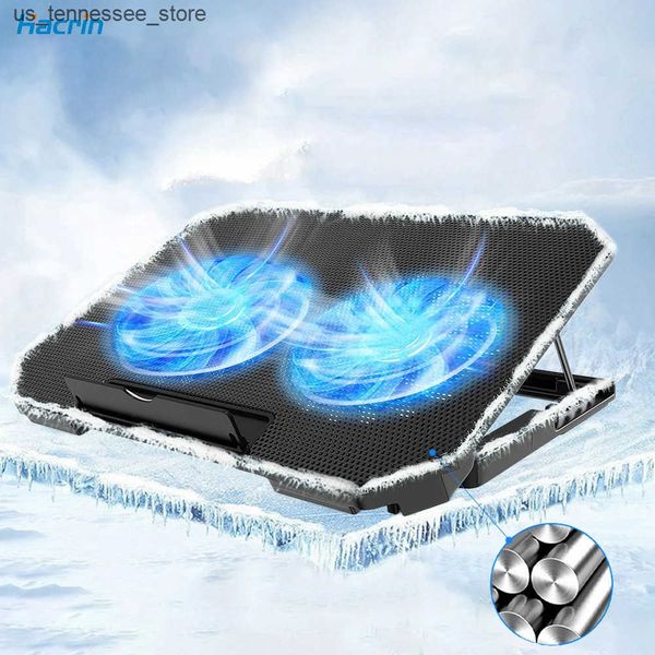 Laptop Cooling Pads Laptop Cooler Large Size For 12-17 Inch Notebook Two USB Laptop Cooling Pads Wind Speed Adjustable Silent Laptop Cooler