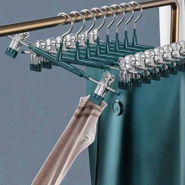 5 Pcs Rack Clip Stainless Steel Trousers Wardrobe Clip Anti-slip Clothespin Pants Clamp Clothes Hanger for SkirtXJ240216